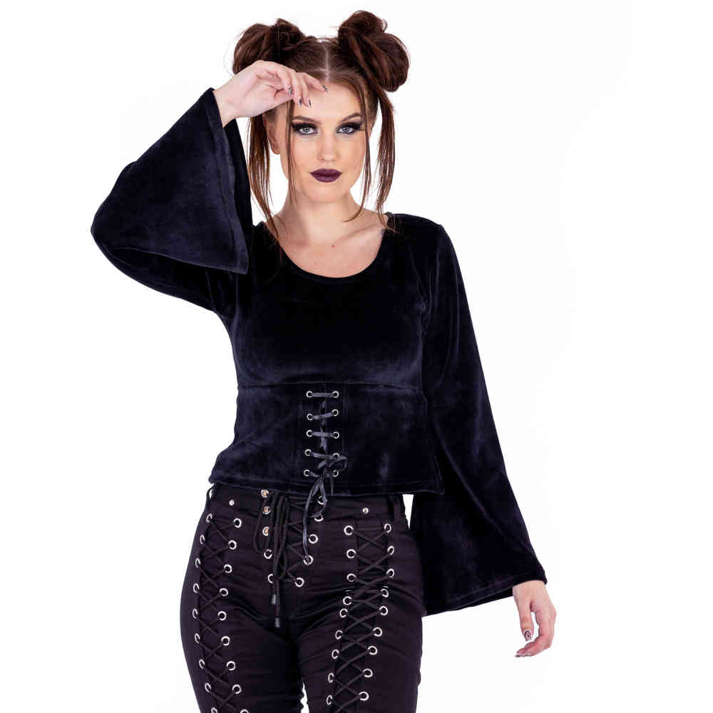 Poizen Industries - Anita Longsleeve top - Black